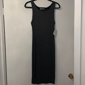 Grey midi dress